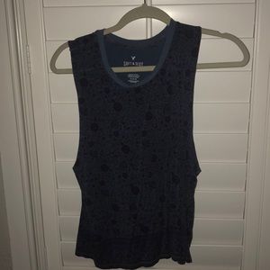 American eagle floral flowy tank